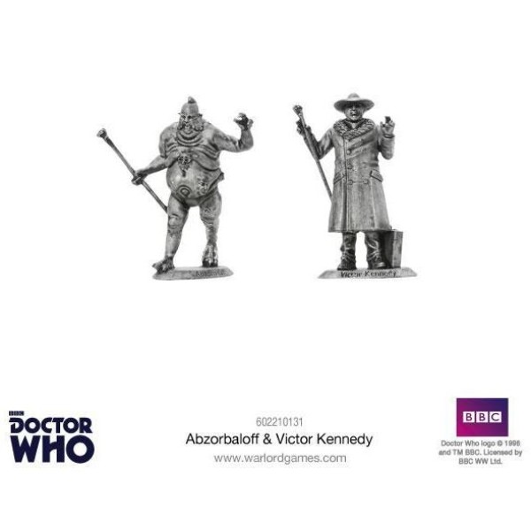 The Dr Who Miniatures Game - Abzorbaloff & Victor Kennedy