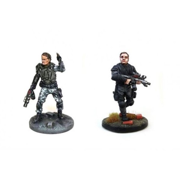 Terminator Genisys - The Miniatures Game - John Connor and Lieutenant - metal