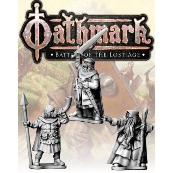 Oathmark - Human Infantry - Human King, Wizard & Musician