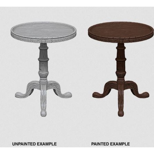 Clearance - Pathfinder - Deep Cuts Unpainted Miniatures: Small Round Tables