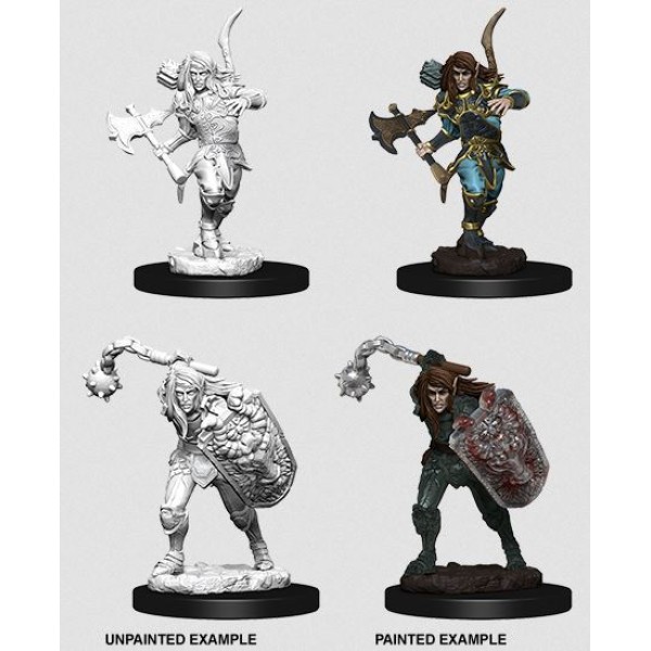 Clearance - Pathfinder - Deep Cuts Unpainted Miniatures: Elf Male Fighter II