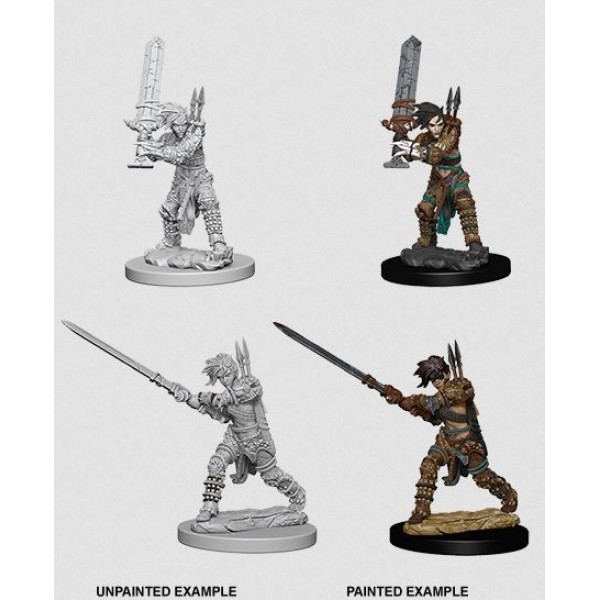 Clearance - Pathfinder - Deep Cuts Unpainted Miniatures: Human Female Barbarian