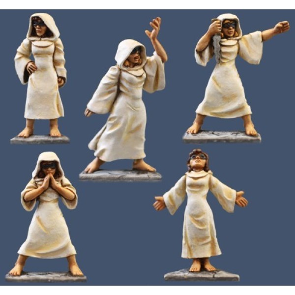 Weird Menace - Pulp Miniatures - Female Cowled Cultists