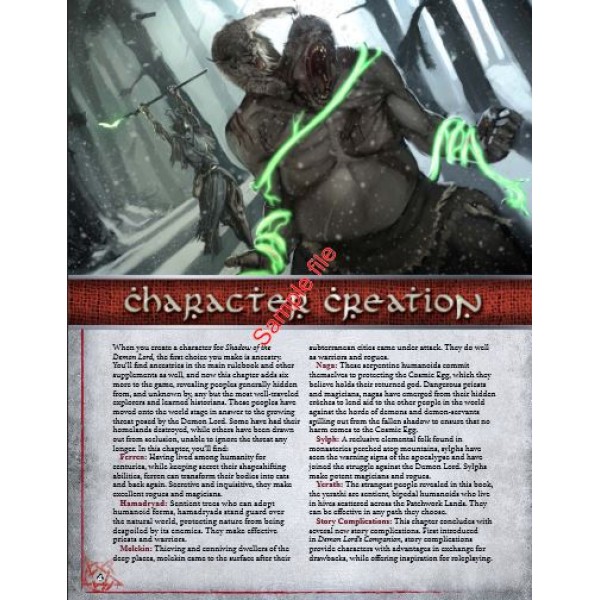 Shadow Of The Demon Lord - RPG - Demon Lord's Companion 2