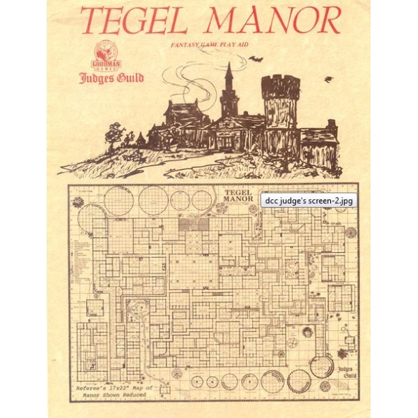 Goodman Games - Judges Guild Classic Reprint: Tegel Manor (1E Adventure)