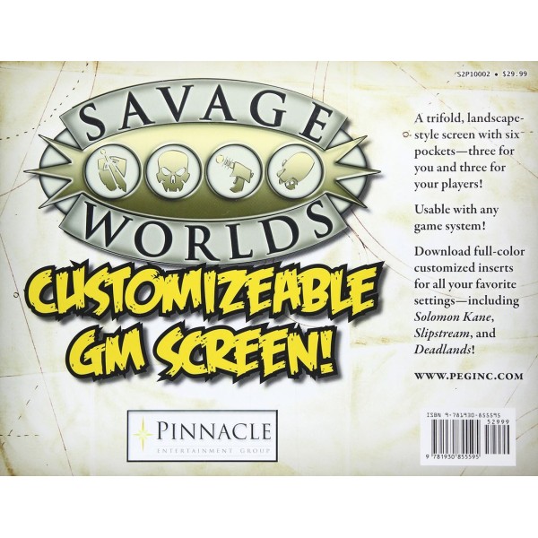 Savage Worlds - Customizable GM Screen