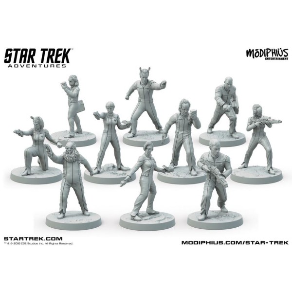 Star Trek Adventures - RPG 32mm Miniatures - Next Generation Away Team Boxed Set