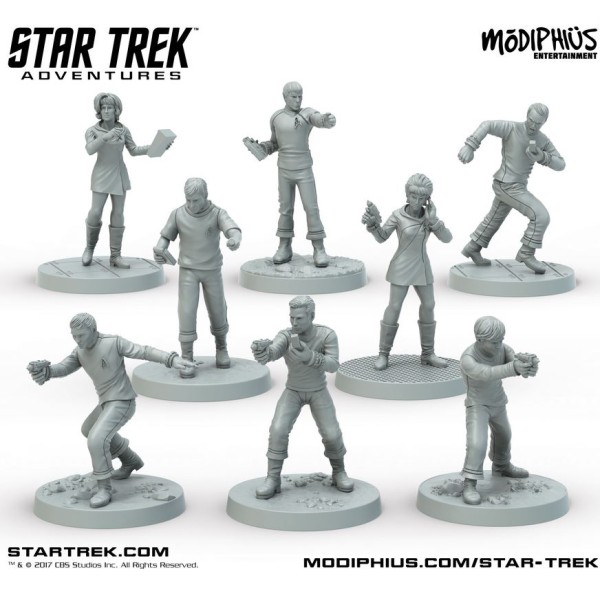 Star Trek Adventures - RPG 32mm Miniatures - Original Series Bridge Crew Boxed Set