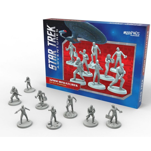 Star Trek Adventures - RPG 32mm Miniatures - Next Generation Bridge Crew Boxed Set