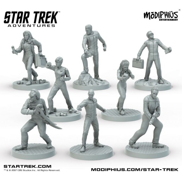 Star Trek Adventures - RPG 32mm Miniatures - Next Generation Bridge Crew Boxed Set
