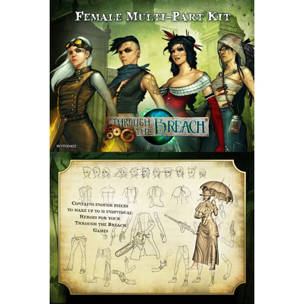 Malifaux - Through the Breach RPG - Female Multi-Part Kit