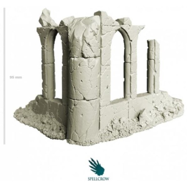 Spellcrow - 28mm Fantasy: Corner of a Ruined Temple