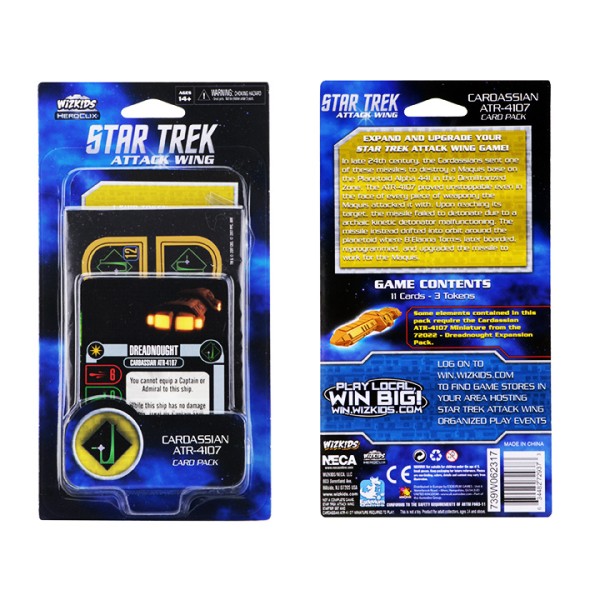 Star Trek - Attack Wing Miniatures Game - Cardassian ATR-4107 Card Pack Wave 1