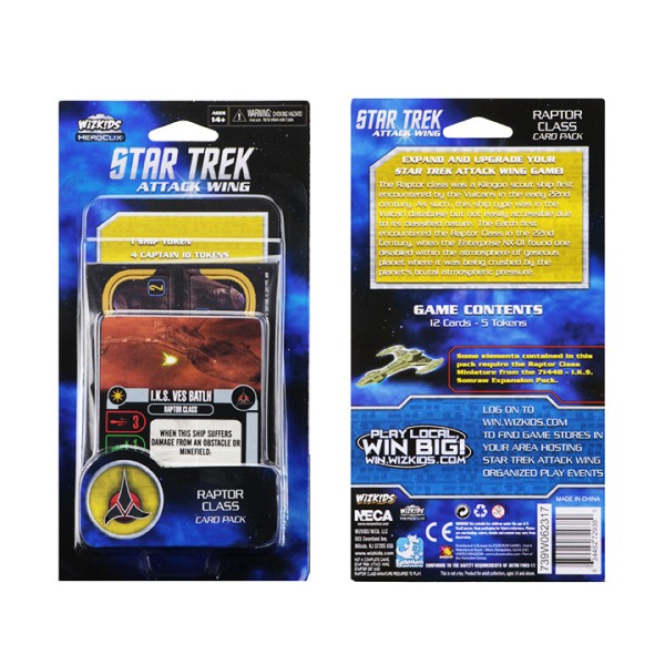 Star Trek - Attack Wing Miniatures Game - Raptor Class Card Pack Wave 1