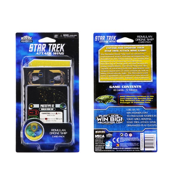 Star Trek - Attack Wing Miniatures Game - Romulan Drone Ship Card Pack Wave 1