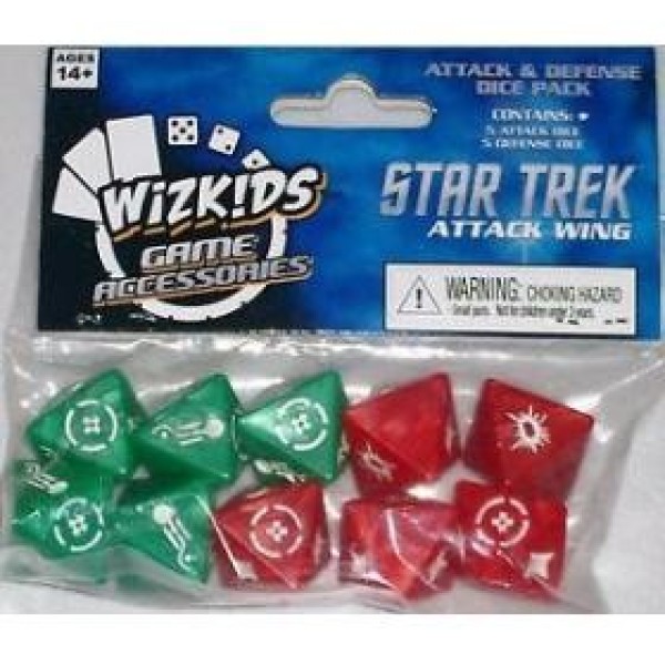 Star Trek - Attack Wing Miniatures Game - Attack & Defence Dice