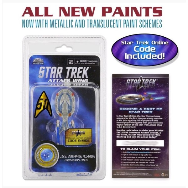 Star Trek - Attack Wing Miniatures Game - USS Enterprise-E Federation - Wave 27 (Repaint)