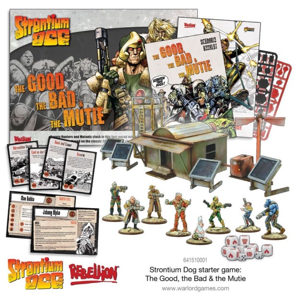 Strontium Dog Miniatures game - 2000AD - The Good the Bad and the Mutie starter game