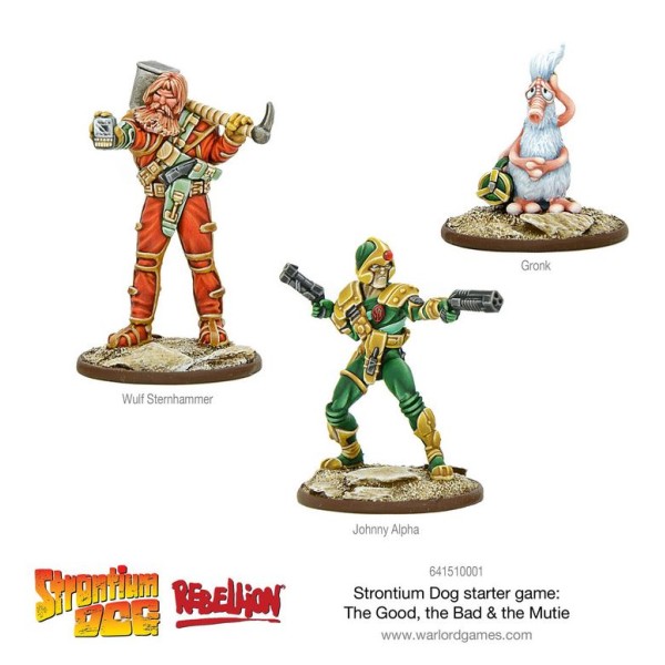 Strontium Dog Miniatures game - 2000AD - The Good the Bad and the Mutie starter game
