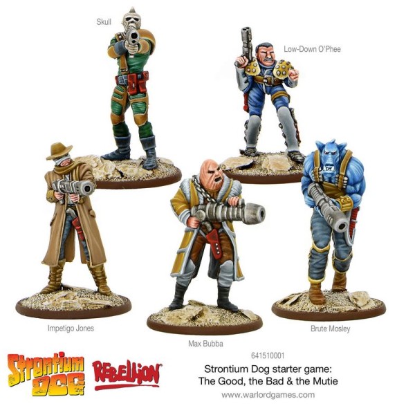 Strontium Dog Miniatures game - 2000AD - The Good the Bad and the Mutie starter game