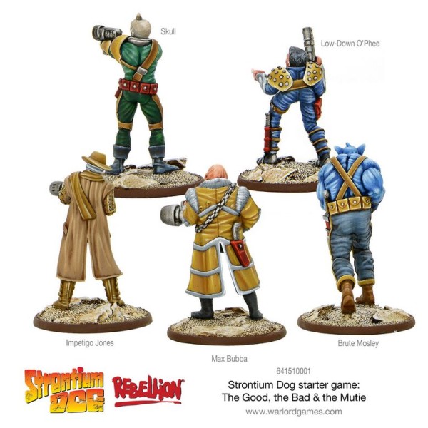 Strontium Dog Miniatures game - 2000AD - The Good the Bad and the Mutie starter game