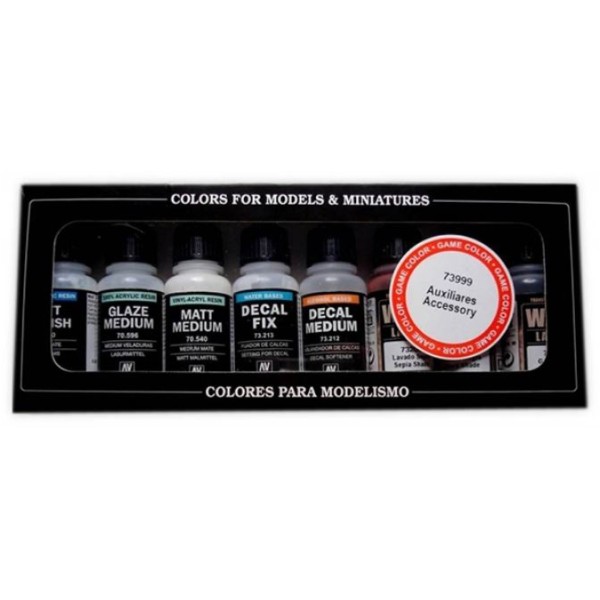 Vallejo - Auxiliary Acrylic Paint Set (8 x 17ml)