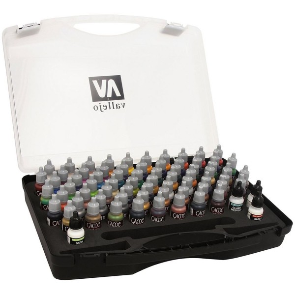 Vallejo - Game Colour Suitcase Set (3 free Brushes & Colour Chart)