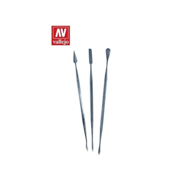 Vallejo - Tools - Set of 3 s/s Carvers