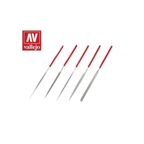 Vallejo - Tools - Set of 5 Diamond Needle Files