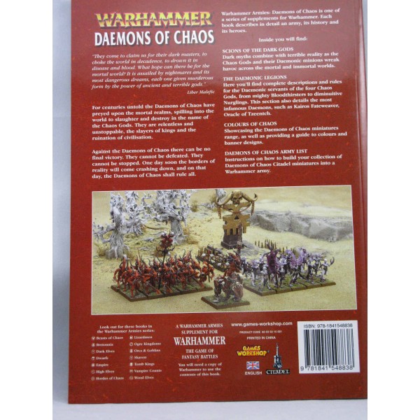 Daemons of Chaos: Warhammer Armies - Daemons of chaos