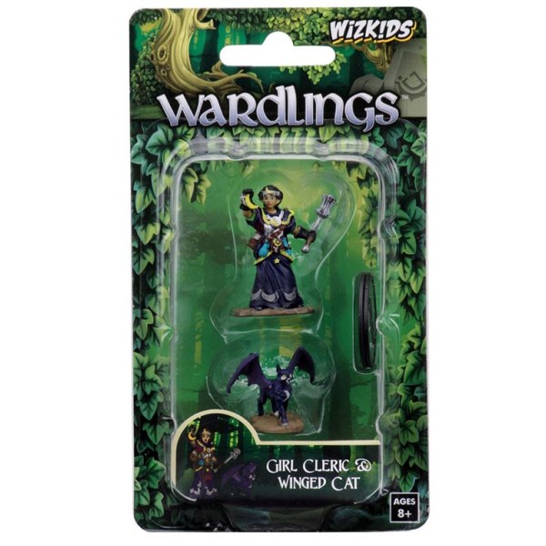 Wizkids - Wardlings - Girl Cleric and Winged Cat