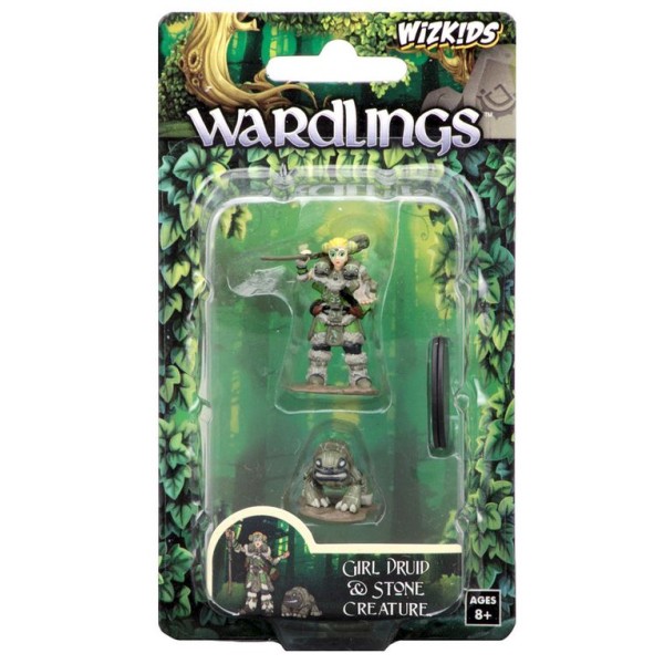Clearance - Wizkids - Wardlings - Girl Druid with Stone Creature