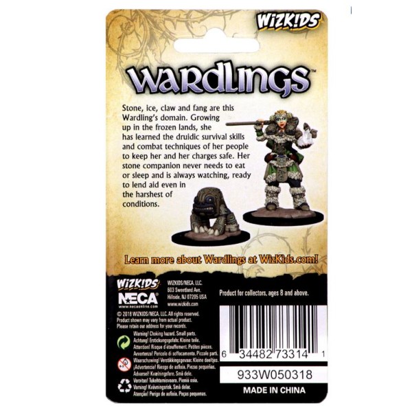 Clearance - Wizkids - Wardlings - Girl Druid with Stone Creature